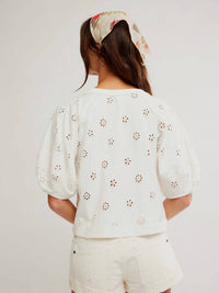 Free People - Jessie Eyelet Tee