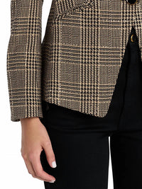 Veronica Beard Kendryn Embellished Dickey Jacket in black multi - women's jacket - alternate view
