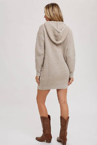 Bluivy - Chunky Waffle Tunic Hoodie