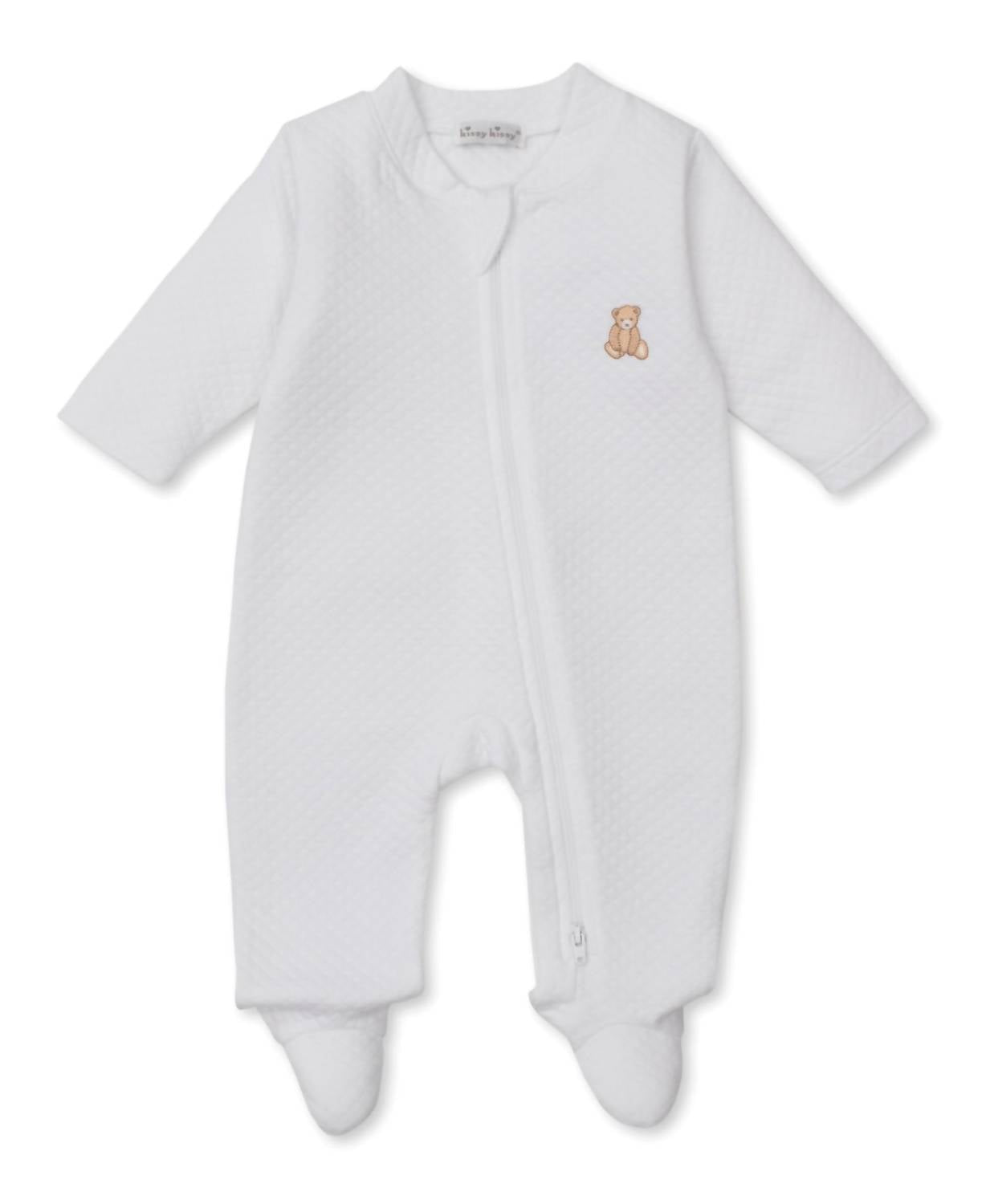 Kissy Kissy - Kid's Teddy Bear Time Jacquard Zip Footie