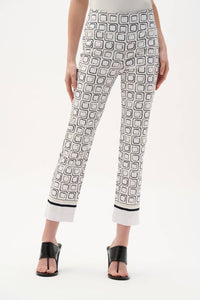 Joseph Ribkoff - Geometric Mid-rise Trousers