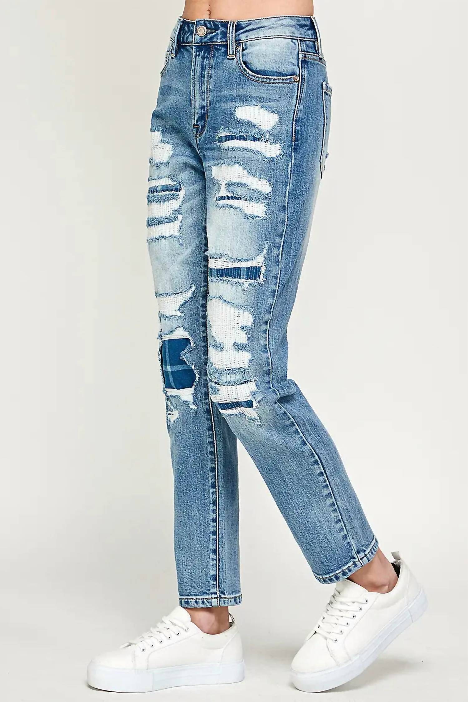 I&M Jeans - Low Rise Tom Girlfriend Stretch Jeans