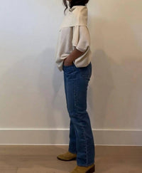 Et Clet - Asymmetrical Neck Sand Top