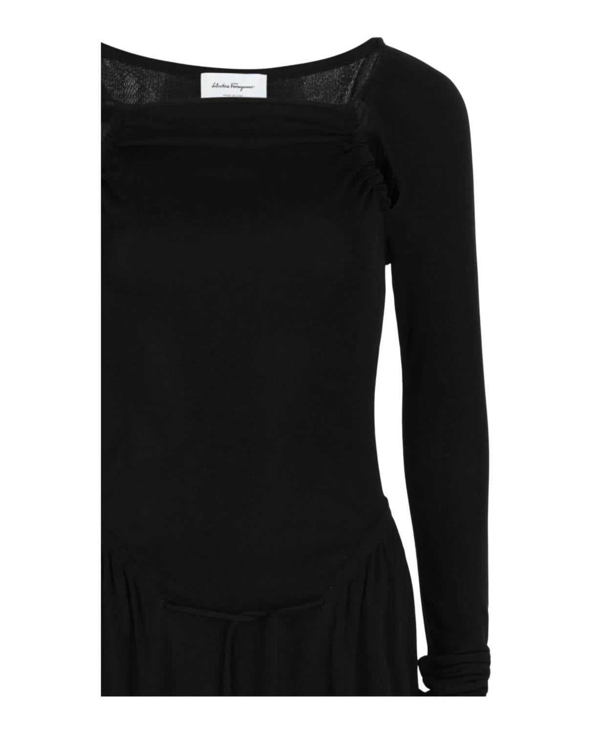 Salvatore Ferragamo - Cut-Out Detailed Midi Dress
