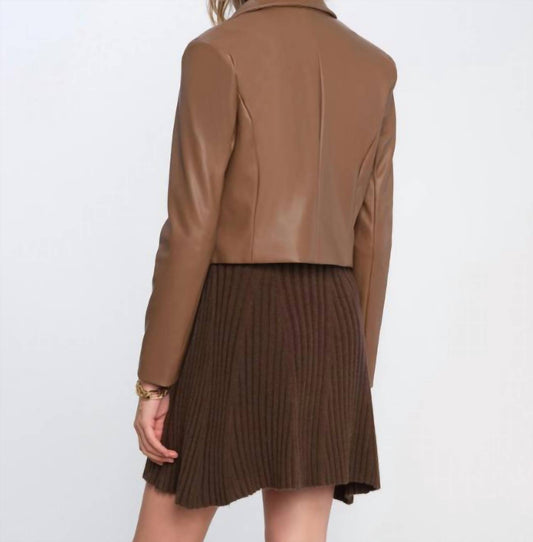 Heartloom - Kamara Faux Leather Blazer