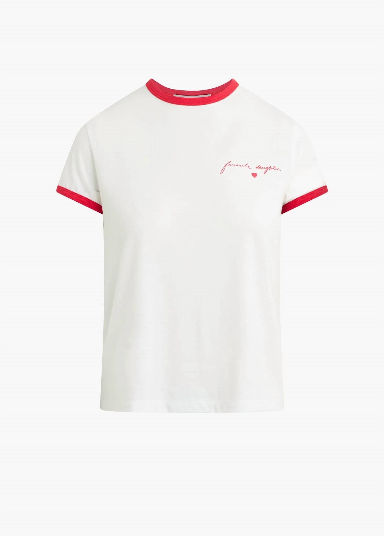 Favorite Daughter - Signature Chest Logo Ringer Tee