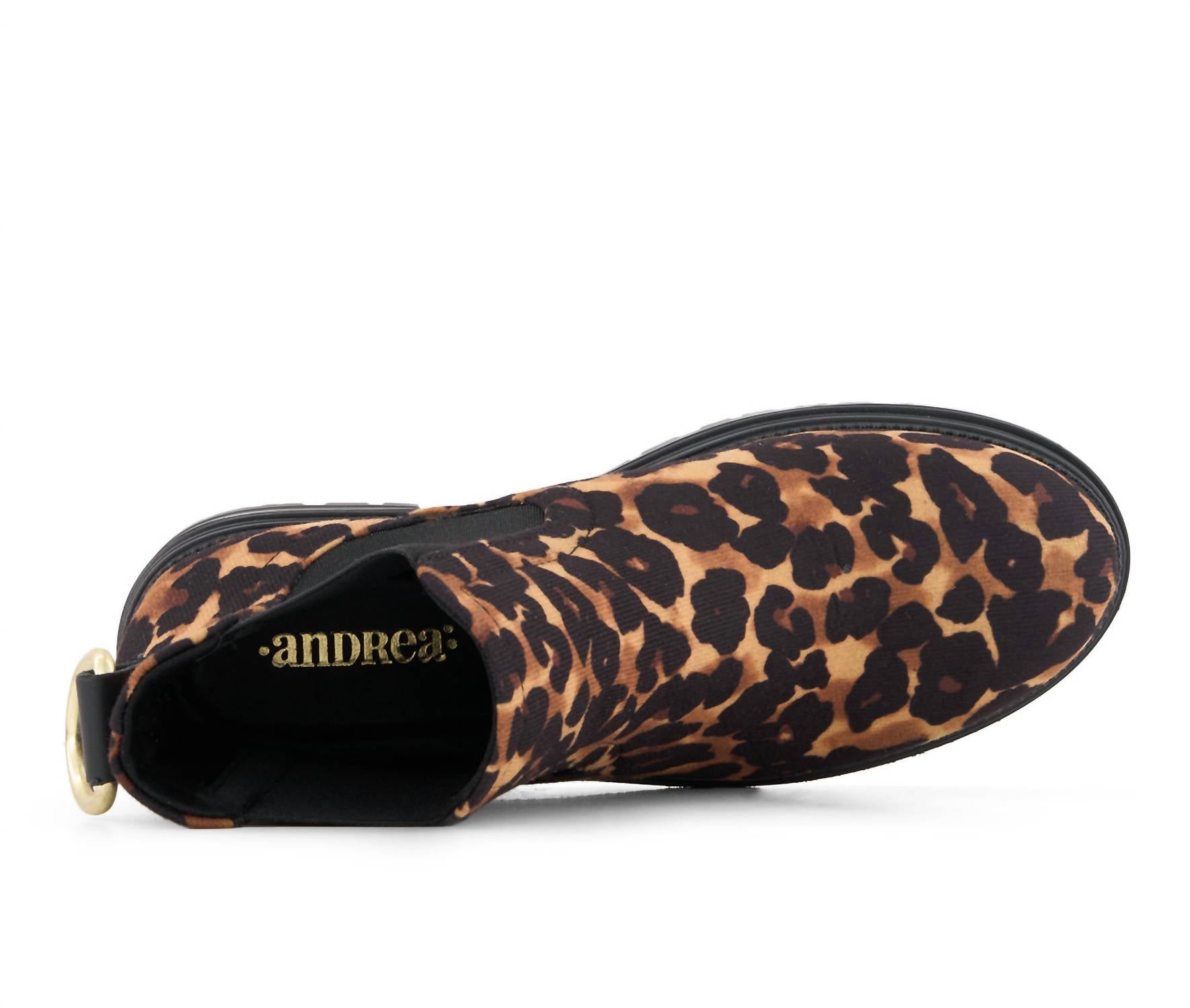 Andrea - Women's Animal Print Chelsea Boots