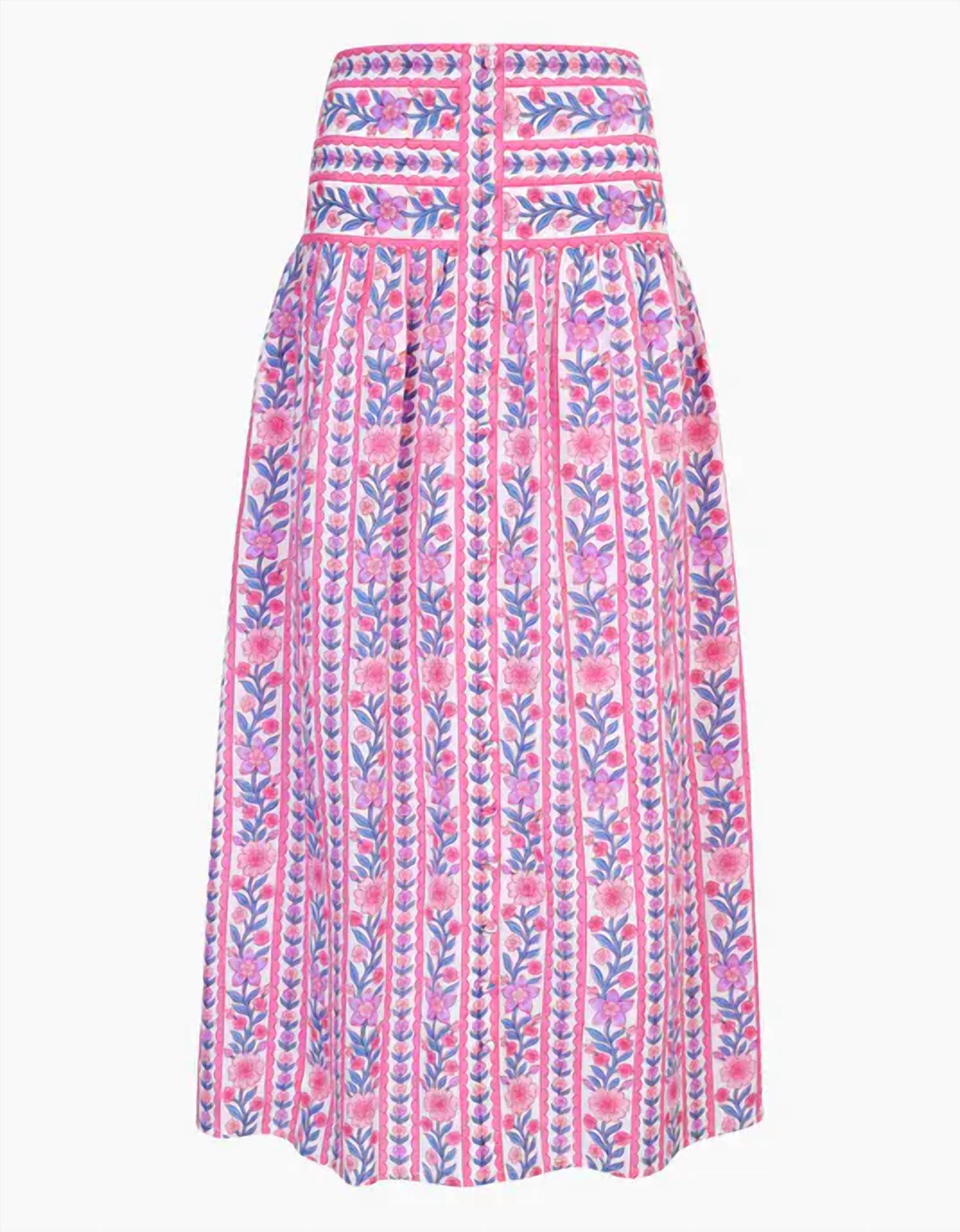 Pink City Prints - Primrose Midi Skirt