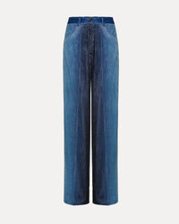 Forte Forte - Degrade Denim Velvet Wide Leg Pant