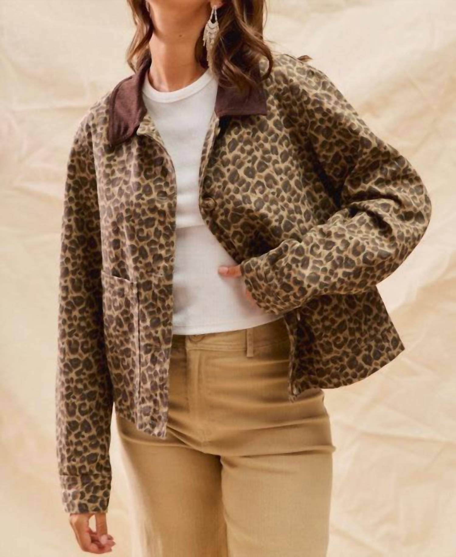So Me - Leopard Barn Jacket