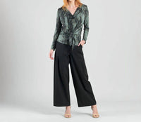Clara Sunwoo - Crinkle Pleat Knit 2pc Cardigan And Cowl Tank Twinset