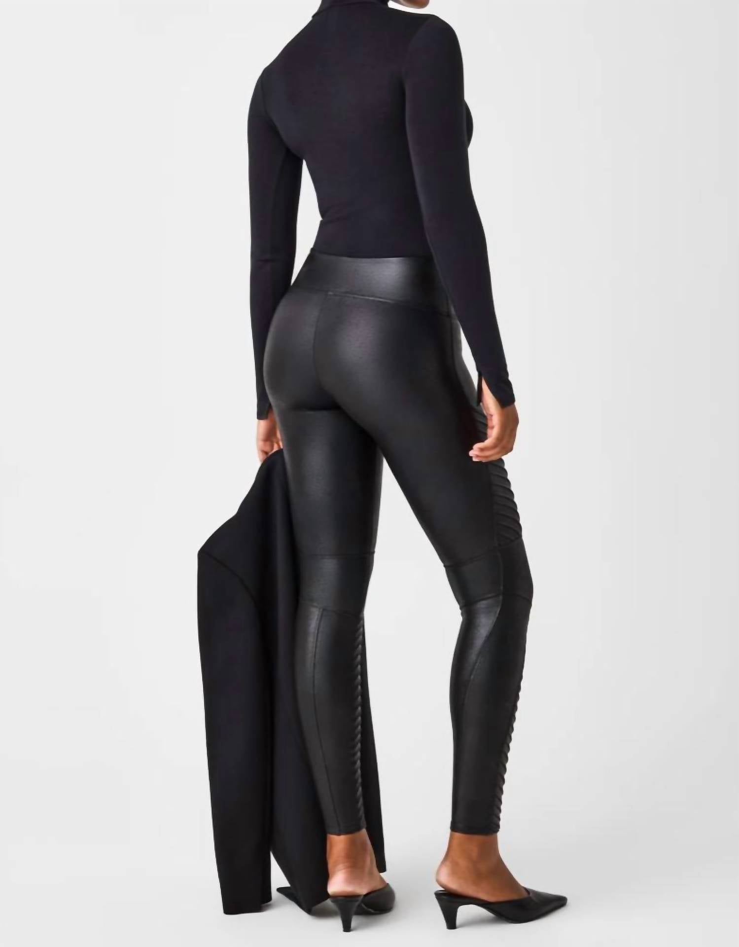 Spanx - Faux Leather Moto Legging