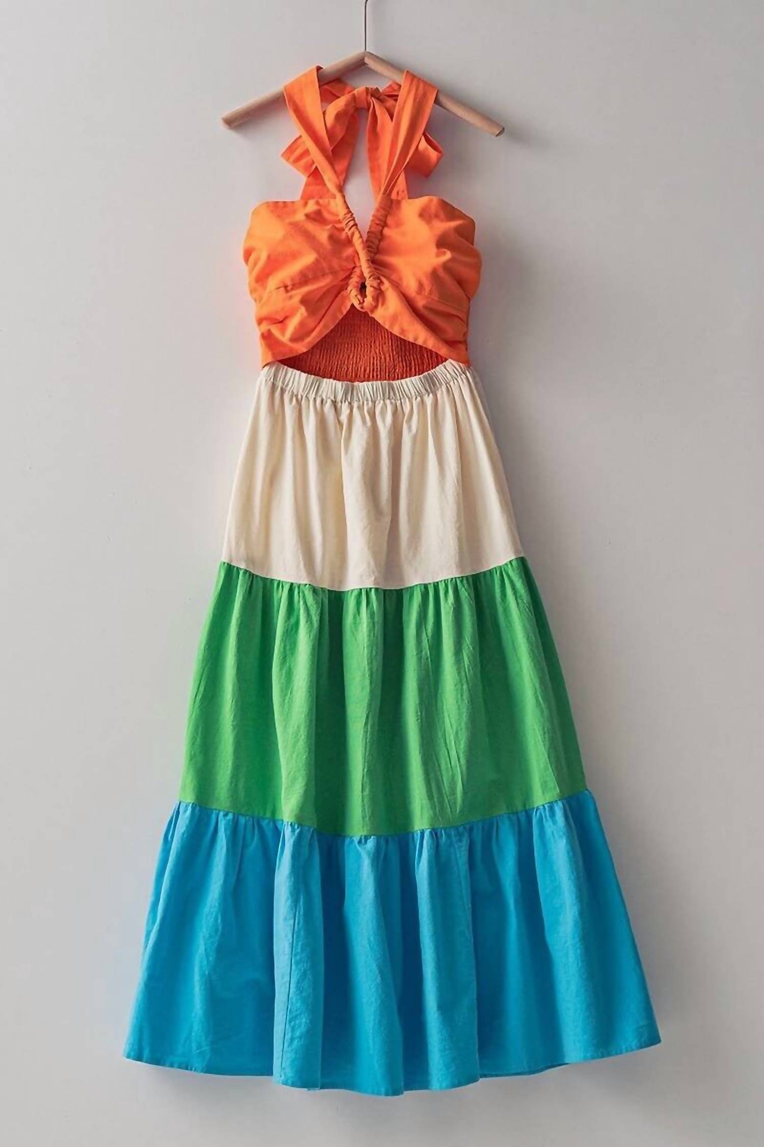 Akaiv - Saddle Color Block Dress