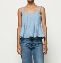 Nation Ltd - Women's Dove Pleated Tank Top