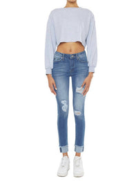 Kancan - Gemma Mid Rise Ankle Skinny Jean