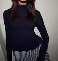 Nation Ltd - Raya Peplum Turtleneck