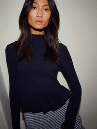 Nation Ltd - Raya Peplum Turtleneck