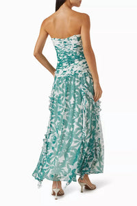 Shona Joy - Marguerite Strapless Contrast Maxi Dress