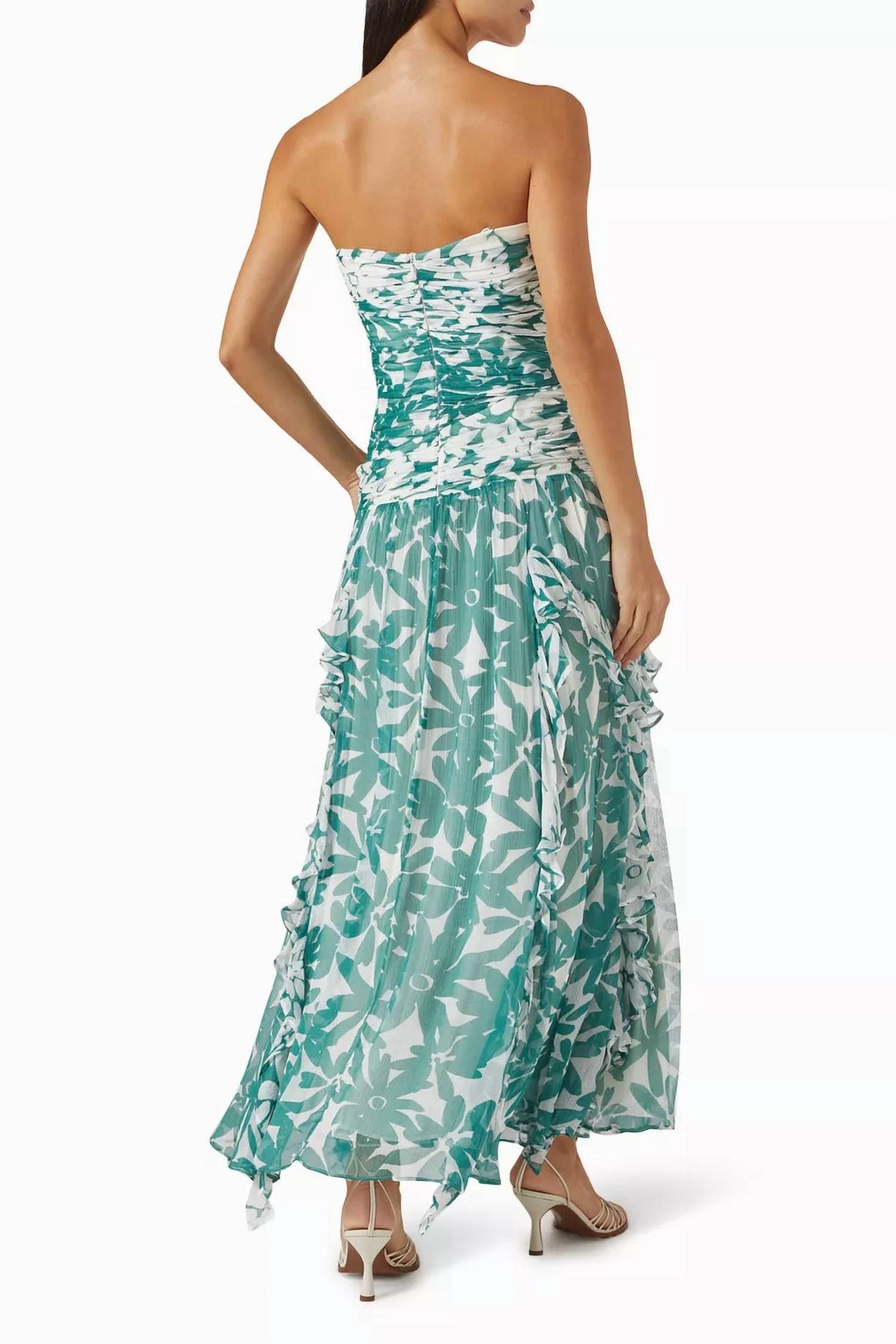 Shona Joy - Marguerite Strapless Contrast Maxi Dress