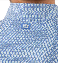 Good Good Golf Sky High Quarter Zip Polo in blue - men's shirt - alternate view