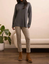 Tribal - Drop Shoulder Turtleneck Sweater