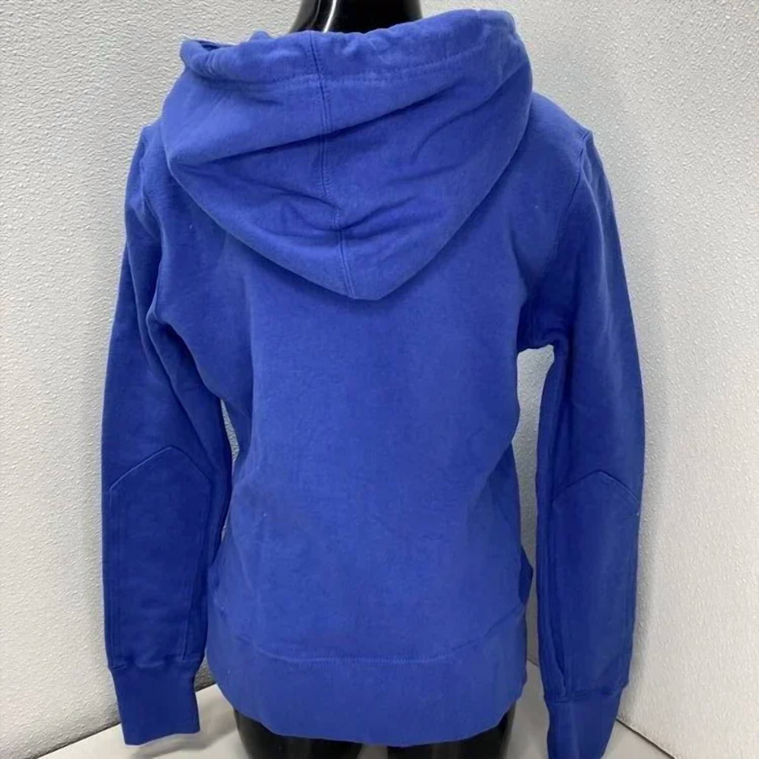 American Giant Women's Relaxed Classic Full Zip Hoodie in blue - women's top - alternate view