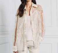 Access - Sheer Embroidered Blouse