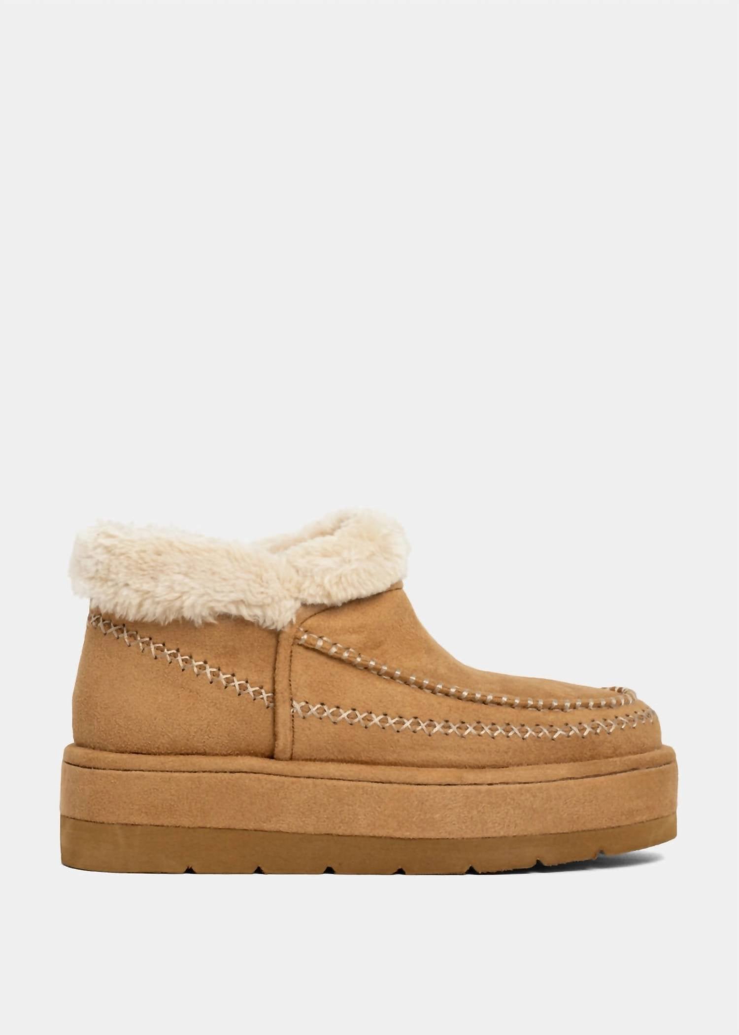 Shu Shop - Women's Ulla Faux Fur Lined Platform Booties
