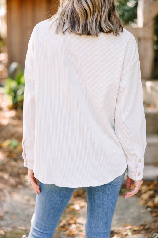 Blu Pepper - Perch By The River Corduroy Button Up Jacket