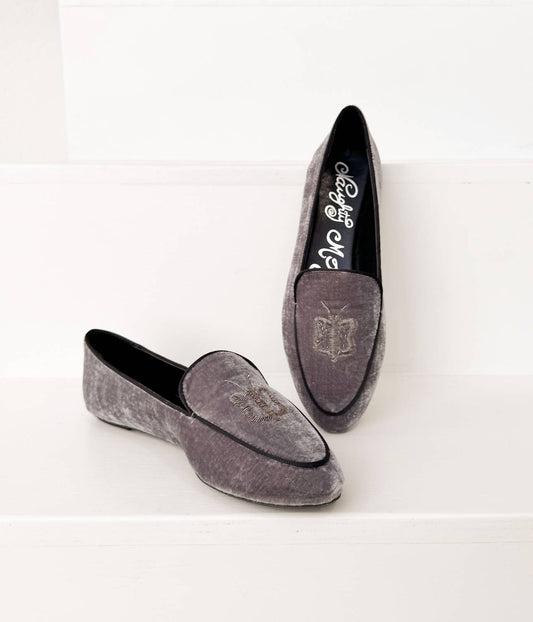 Naughty Monkey - Women's Butterfly Velvet Flats