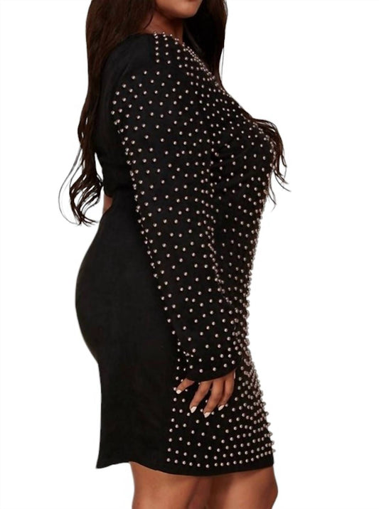 L'Atiste - One Sleeve Dress With Pearls