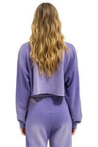 Aviator Nation - VINTAGE LOGO CROPPED CREW SWEATSHIRT RELAXED