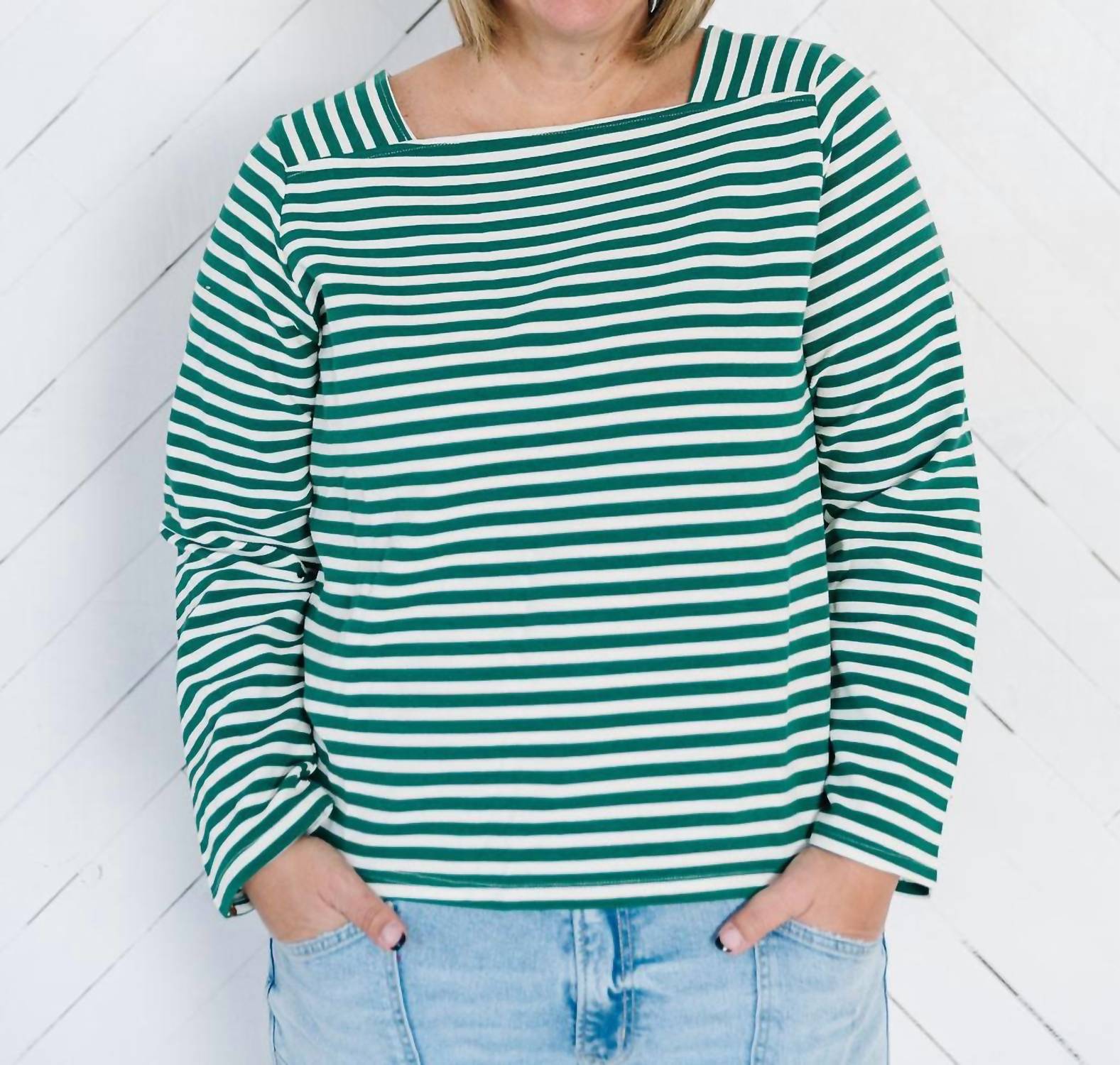 Polagram - Paris Stripe Top