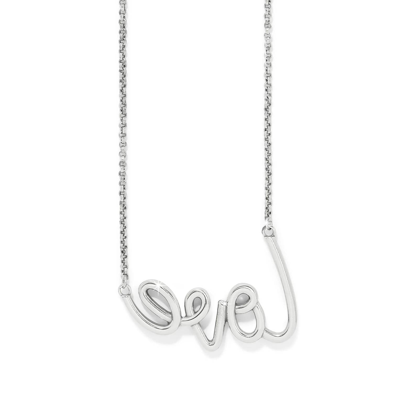 Brighton - Women's Love Script Sparkle Necklace