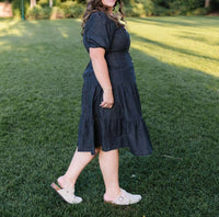 Mikarose Salome Midi Dress in black - women's dress - view 7