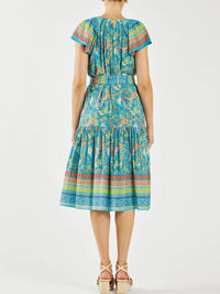 Current Air - Briony Tiered Midi Modern Boho Dress