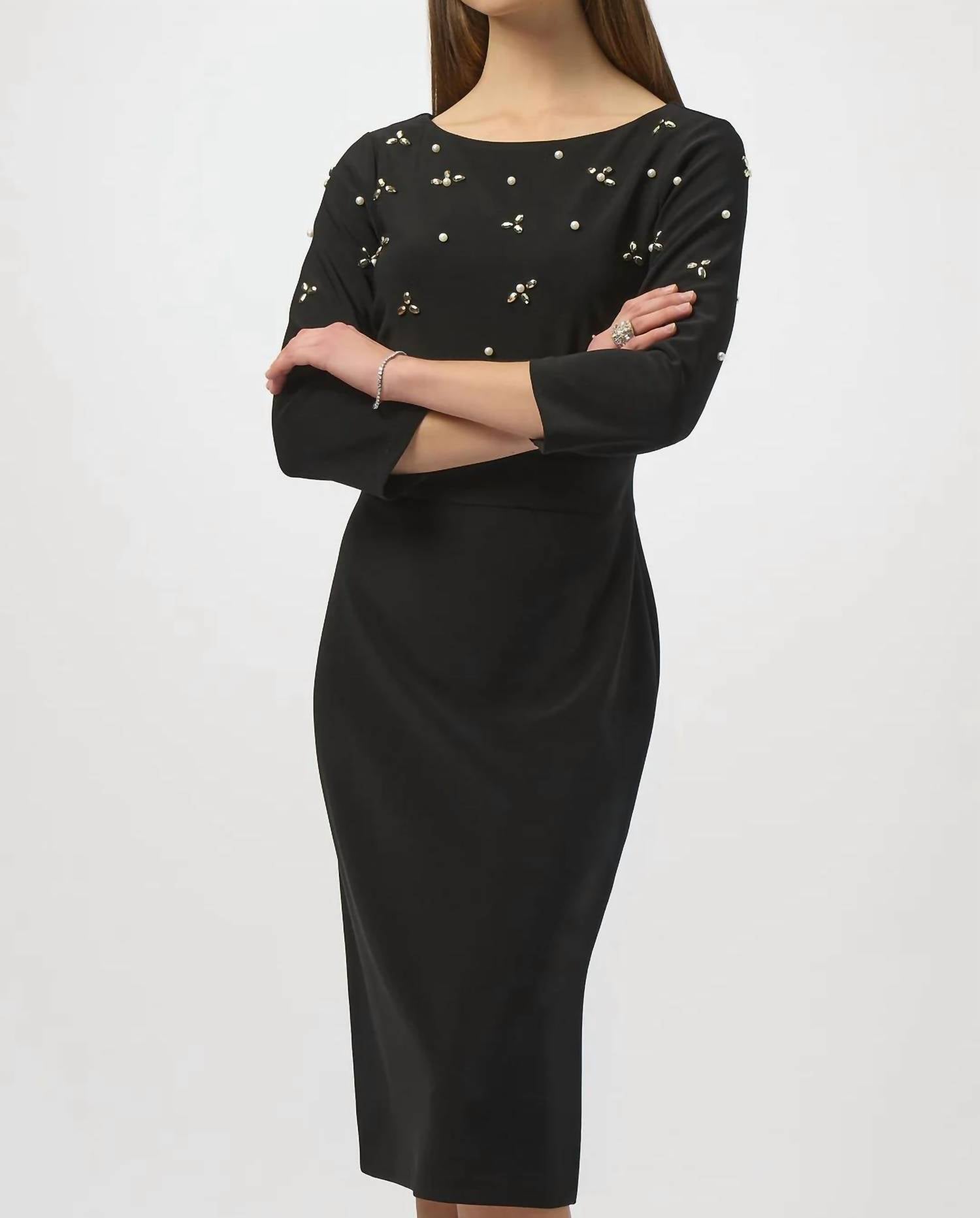 Joseph Ribkoff - Embellished Sheath Dress