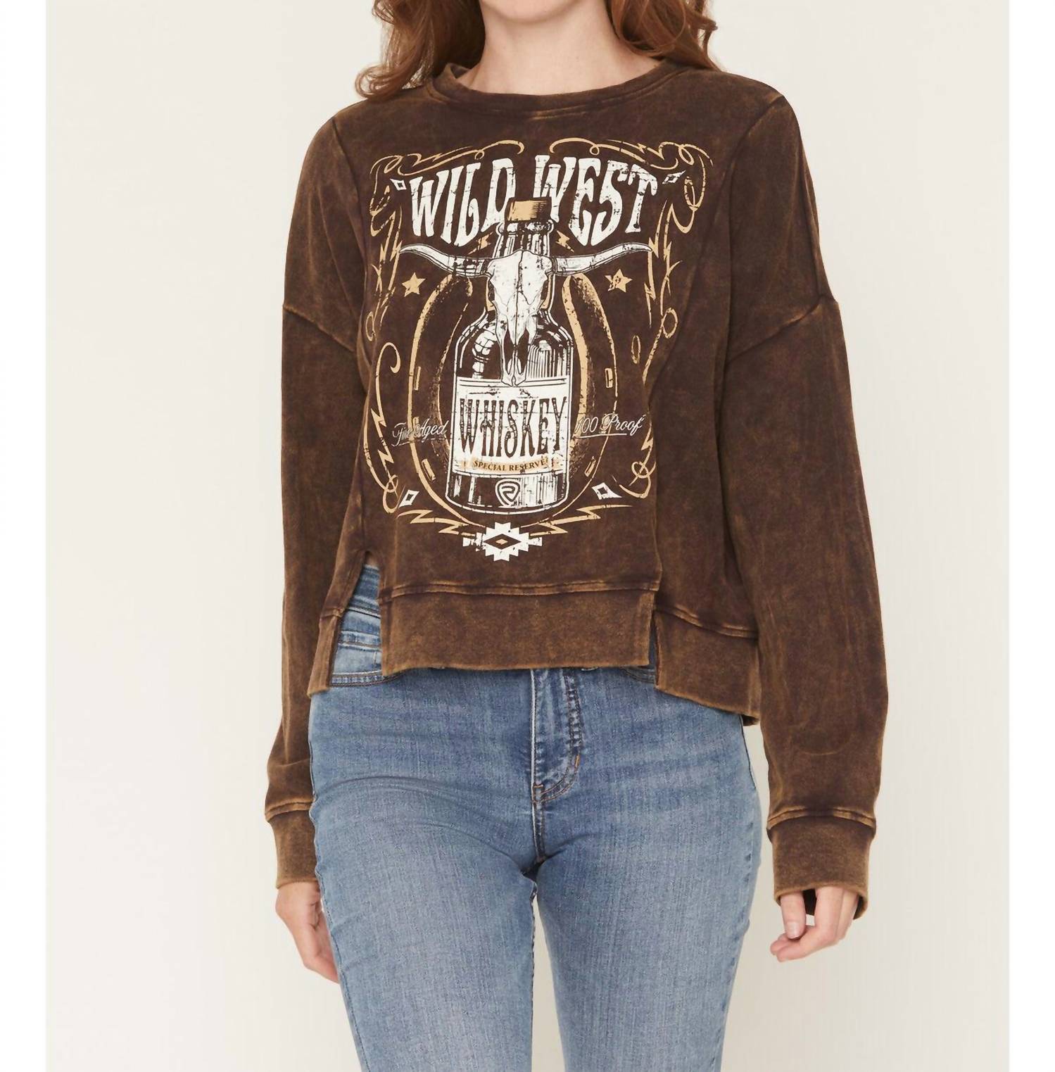 Rock & Roll Denim - Wild West Whiskey Pullover Sweatshirt