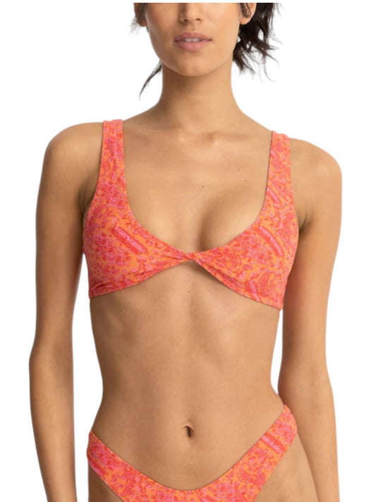 Rhythm. - Adia Paisley Reversible Twist Front Bikini Top