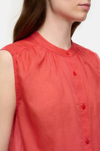 CLOSED Cotton Voile Blouse in arabiata - women's blouse - view 5