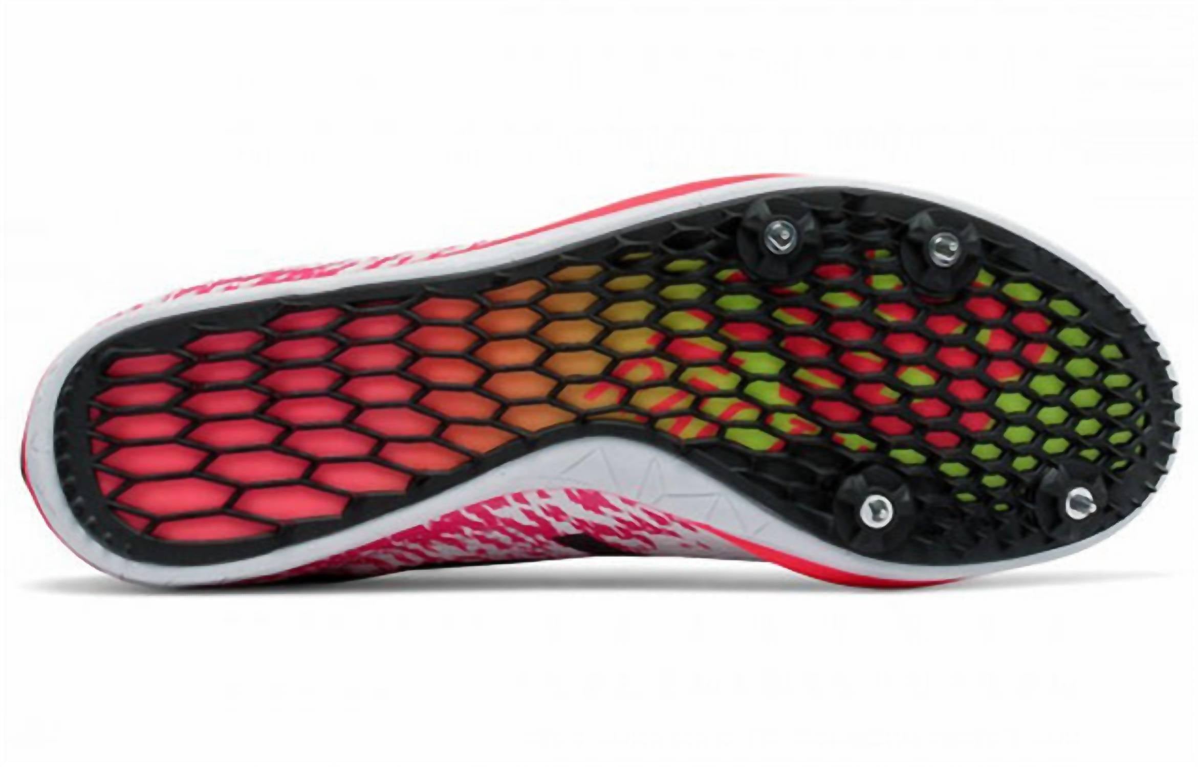 New Balance Women's Ld5000 V4 Spike Shoes in white pink - women's shoe - view 4