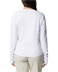 Columbia Summit Valley Long Sleeve Crewneck Tee in white - women's long sleeve top - alternate view