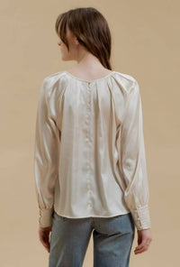 Blu Pepper - Layla Bishop Sleeve Blouse