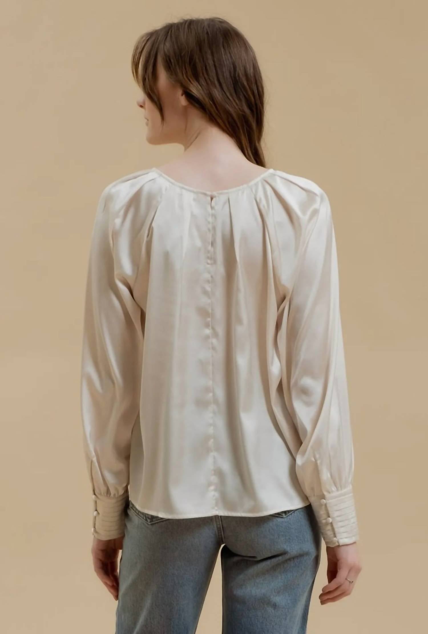 Blu Pepper - Layla Bishop Sleeve Blouse