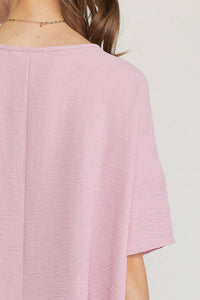 Entro - Round Neck Babydoll Top