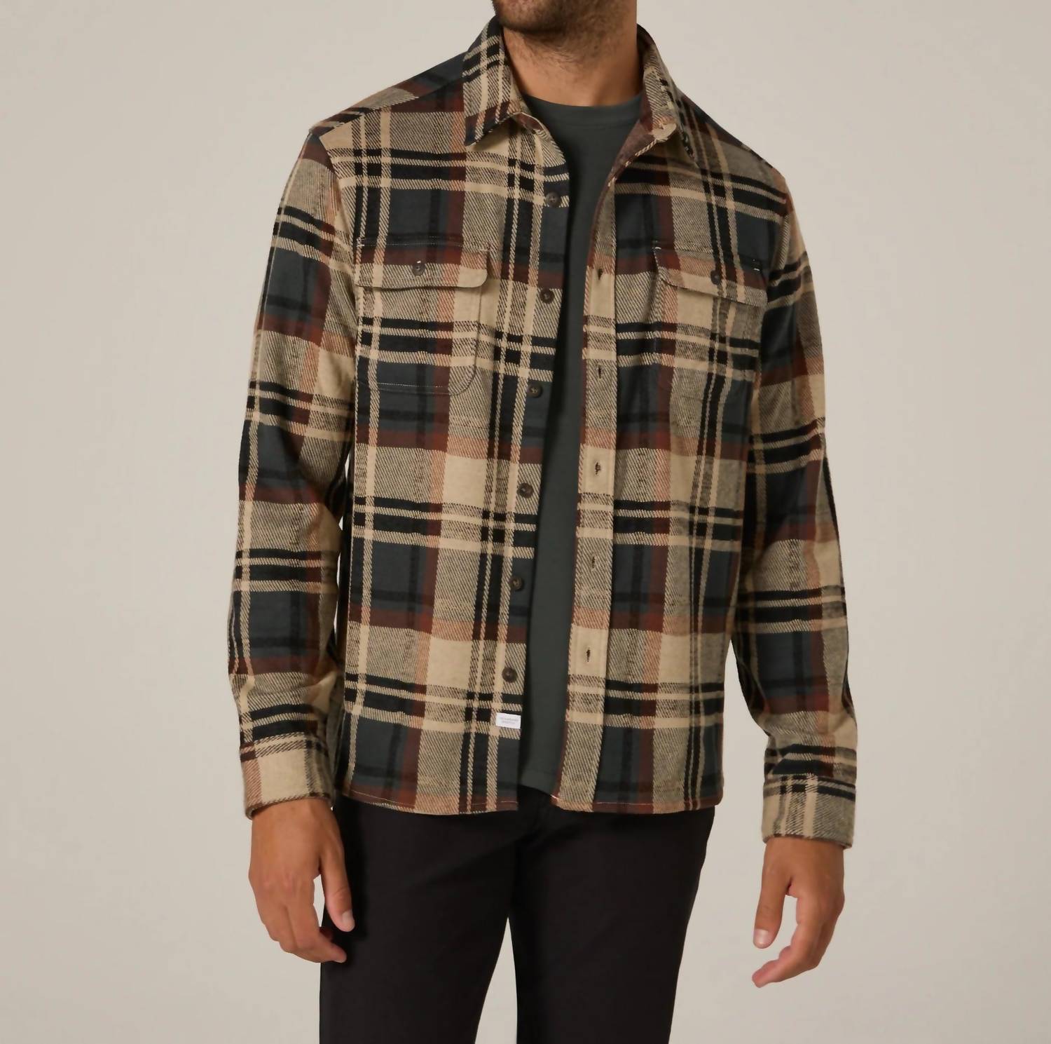 7Diamonds Generation Long Sleeve Shirt in petrol navy - men's shirt