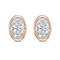 Diana M Jewels - Women's Oval Lab-grown Diamond Stud Earrings (2.00 Tcw) - Classic
