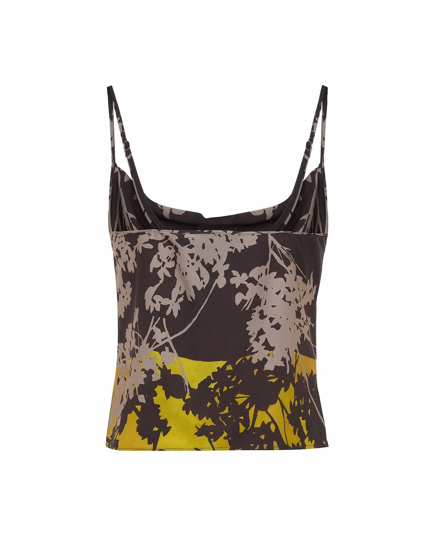 Theo The Label - Women's Hydra Printed Cowl Neck Camisole Top