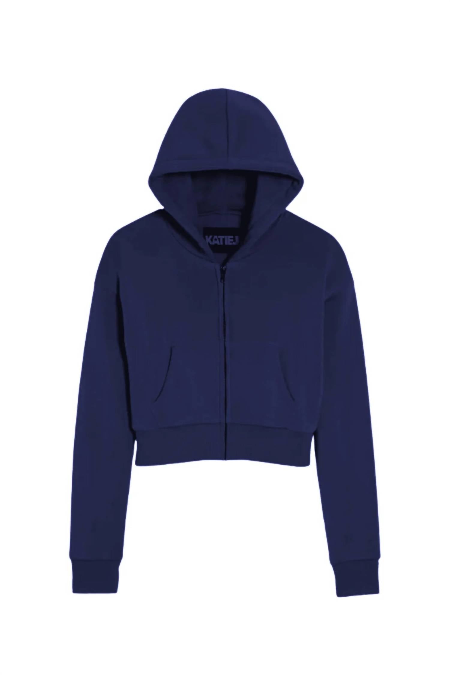 Katie J Nyc - Girl's Tween Dylan Zip Cropped Hoodie