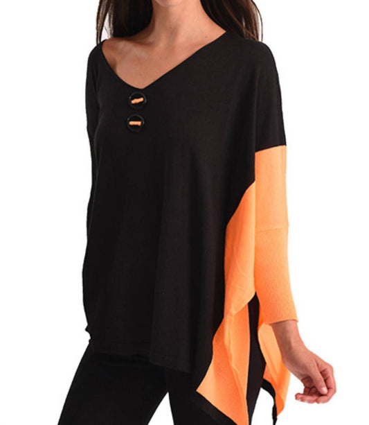 Neon Panel Slit Oversize Tunic